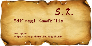 Sümegi Kamélia névjegykártya